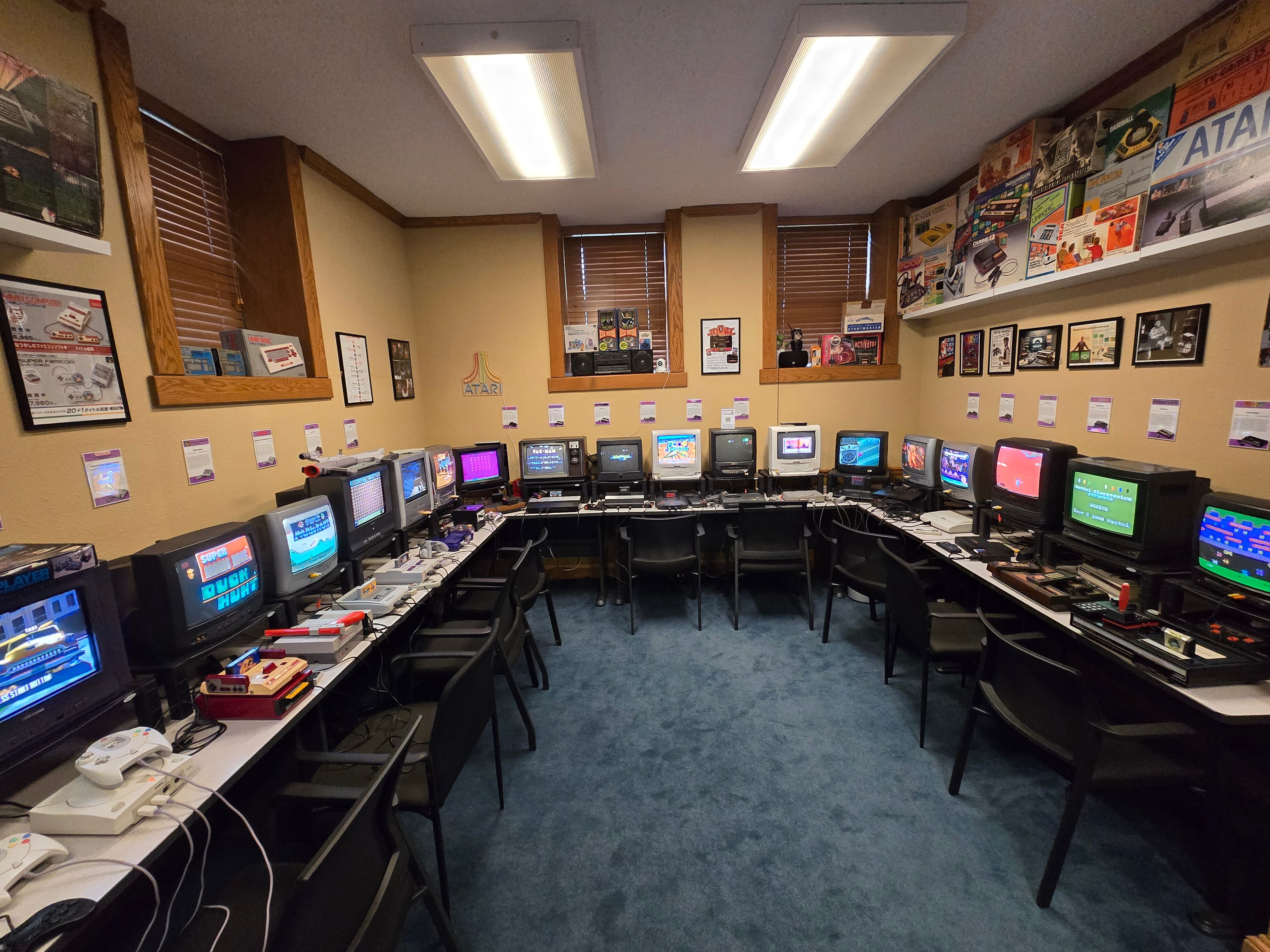 Vintage rotary phones and antique electronics